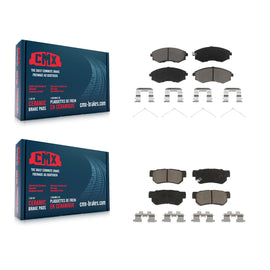 Front Rear Ceramic Brake Pads Kit For Hyundai Sonata Kia Optima Magentis
