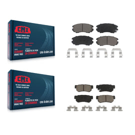 Front Rear Ceramic Brake Pads Kit For Hyundai Sonata Kia Elantra Optima Sportage