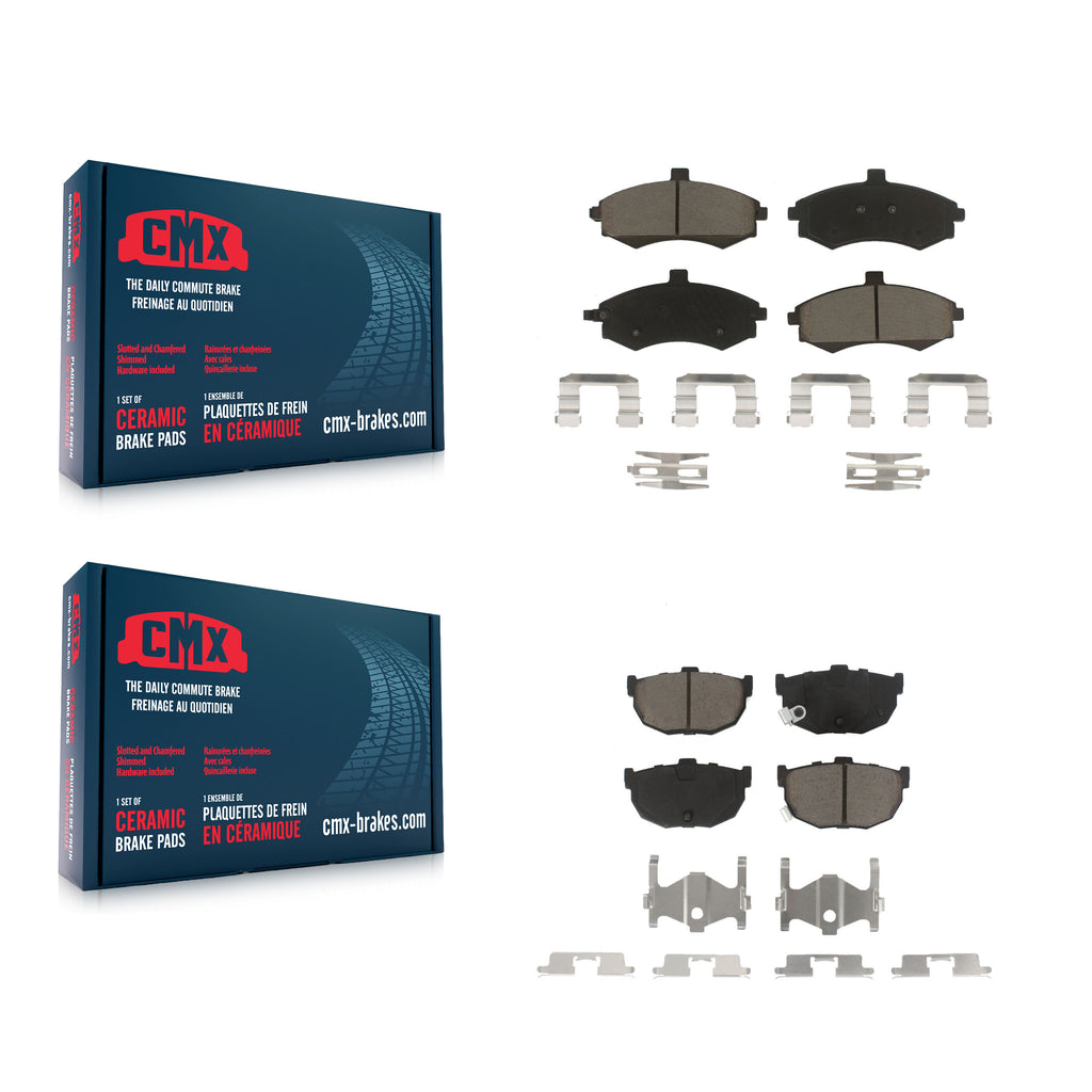 Front Rear Ceramic Brake Pads Kit For Hyundai Elantra Disc rear brakes