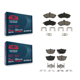 Front Rear Ceramic Brake Pads Kit For Hyundai Elantra Disc rear brakes