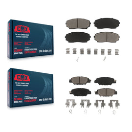 Front Rear Ceramic Brake Pads Kit For 2019-2022 Mazda CX-5 Turbocharged