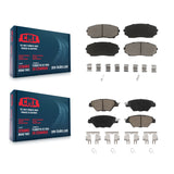 Front Rear Ceramic Brake Pads Kit For 2016-2022 Mazda CX-9