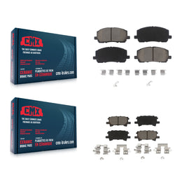 Front Rear Ceramic Brake Pads Kit For Toyota Highlander