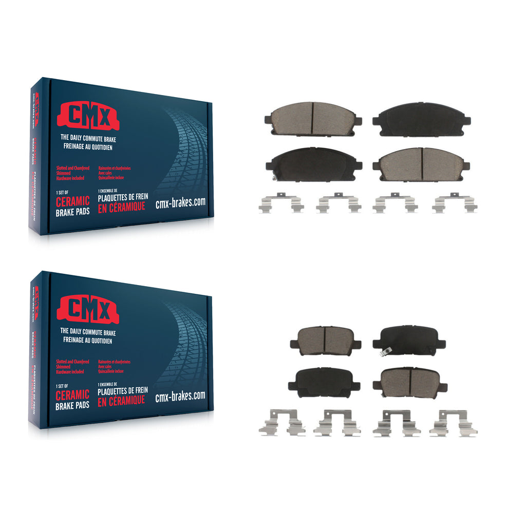 Front Rear Ceramic Brake Pads Kit For 2003-2006 Acura MDX