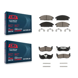 Front Rear Ceramic Brake Pads Kit For 2004 Nissan Pathfinder