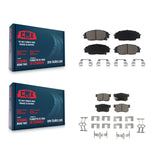 Front Rear Ceramic Brake Pads Kit For Honda Civic Acura RSX S2000 CSX