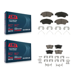Front Rear Ceramic Brake Pads Kit For Honda Civic Acura RSX ILX CR-Z