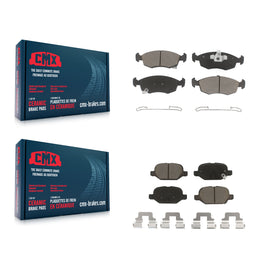 Front Rear Ceramic Brake Pads Kit For Fiat 500