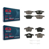 Front Rear Ceramic Brake Pads Kit For 03-14 Volvo XC90 With 328mm Diameter Rotor