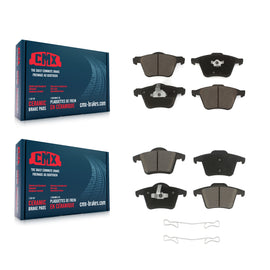 Front Rear Ceramic Brake Pads Kit For 03-14 Volvo XC90 With 336mm Diameter Rotor