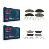 Front Rear Ceramic Brake Pads Kit For Chevrolet Silverado 1500 GMC Sierra Tahoe