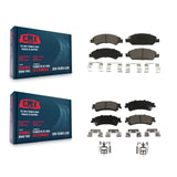 Front Rear Ceramic Brake Pad Kit For Chevrolet Silverado 1500 GMC Sierra Classic