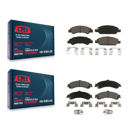 Front Rear Ceramic Brake Pads Kit For Chevrolet Silverado 1500 GMC Sierra