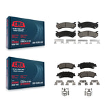 Front Rear Ceramic Brake Pad Kit For Chevrolet Silverado 1500 GMC Sierra Classic