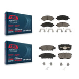 Front Rear Ceramic Brake Pad Kit For Jeep Patriot Dodge Compass Chrysler Caliber