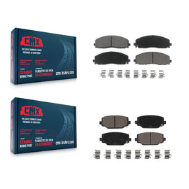 Front Rear Ceramic Brake Pad Kit For Dodge Grand Caravan Journey Chrysler Town &