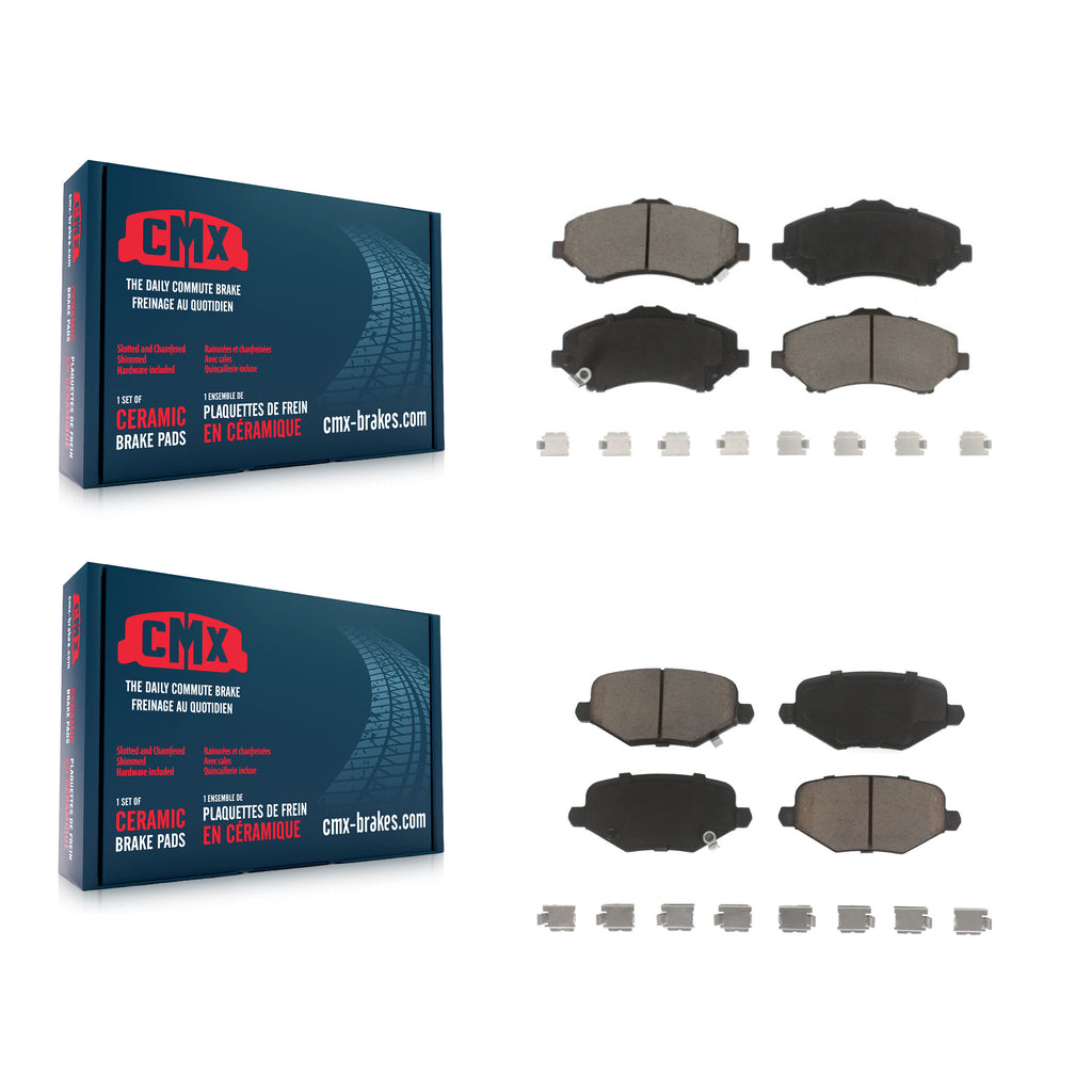 Front Rear Ceramic Brake Pad Kit For Dodge Grand Caravan Chrysler Town & Country