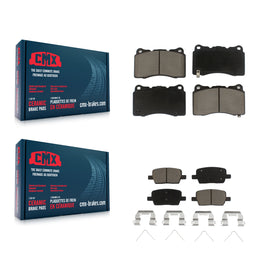Front Rear Ceramic Brake Pads Kit For Chevrolet Camaro Cadillac CT6