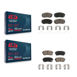 Front Rear Ceramic Brake Pads Kit For Kia Optima Hyundai Sonata