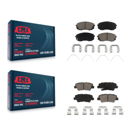 Front Rear Ceramic Brake Pads Kit For 2016 Hyundai Sonata GAS engine