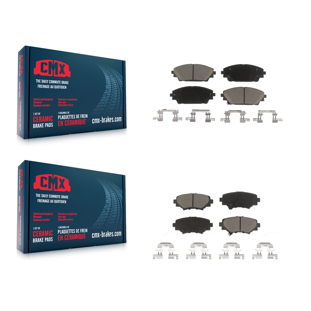 Front Rear Ceramic Brake Pads Kit For Mazda 3 Sport