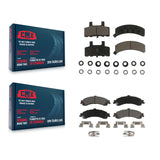 Front Rear Ceramic Brake Pads Kit For 2000 GMC Yukon With Dual Piston Caliper