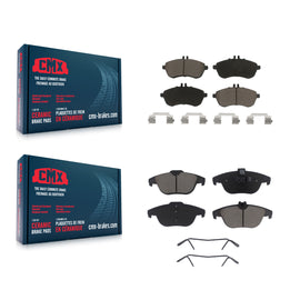Front Rear Ceramic Brake Pads Kit For Mercedes-Benz C300 C250 C230