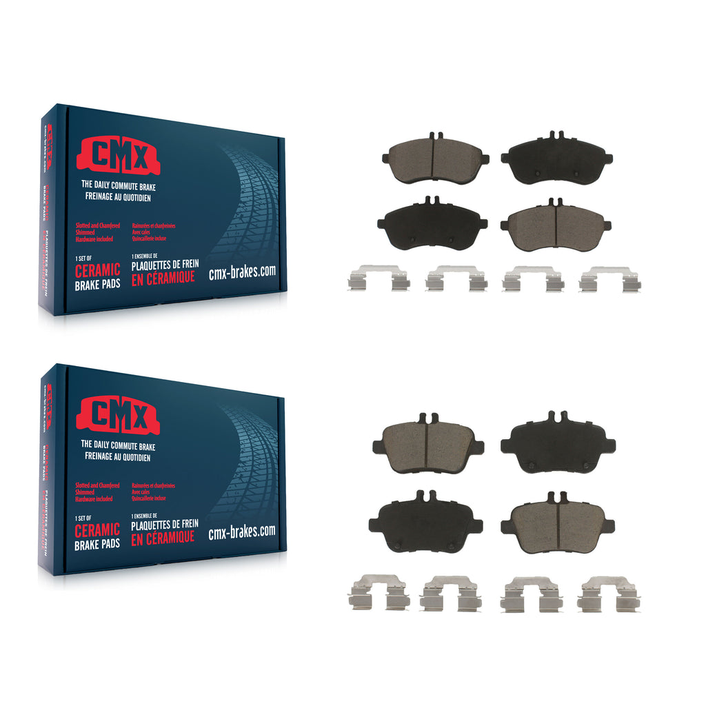 Front Rear Ceramic Brake Pads Kit For Mercedes-Benz SLK250 Without Sport Package