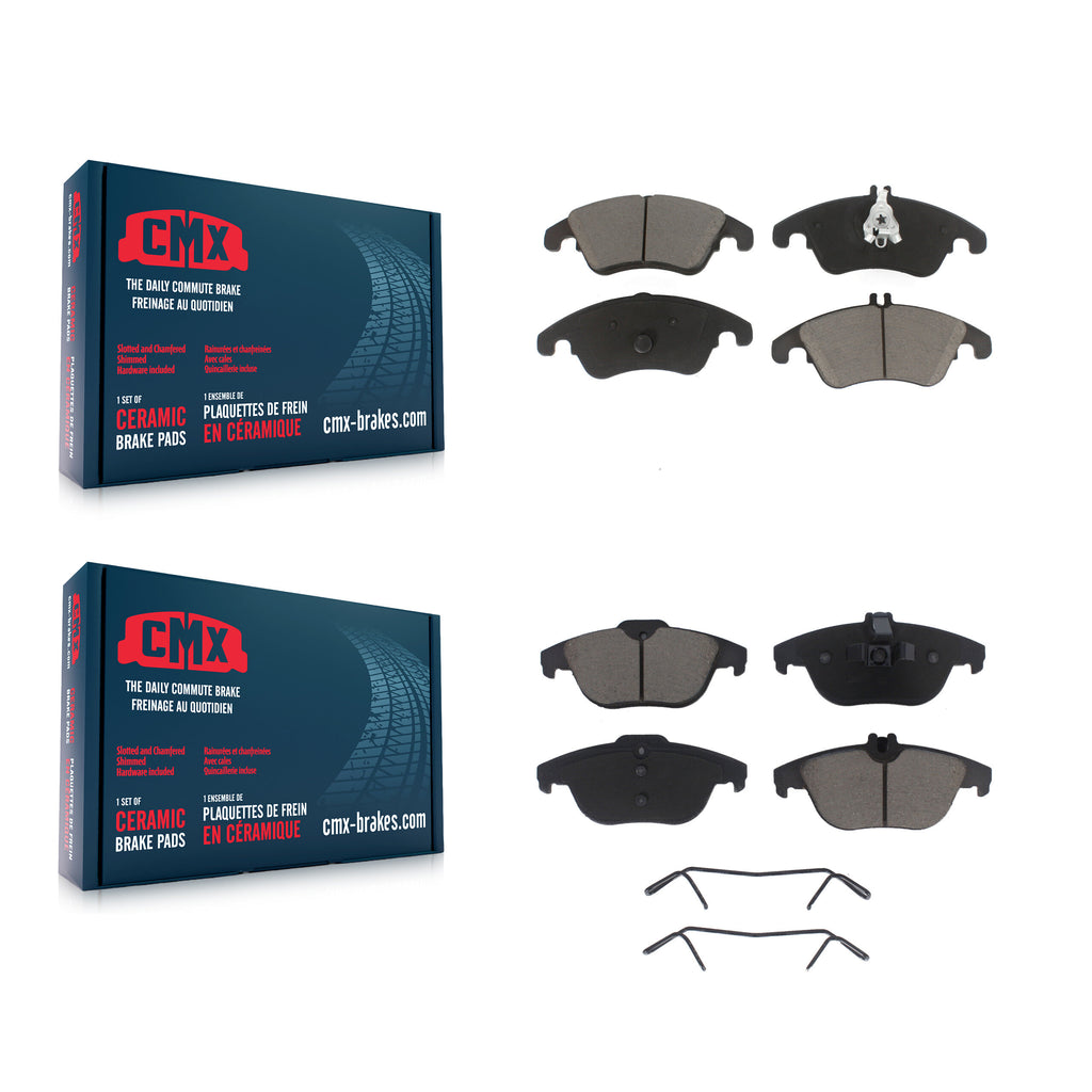 Front Rear Ceramic Brake Pad Kit For Mercedes-Benz E350 C300 C250 C350 E550 E400