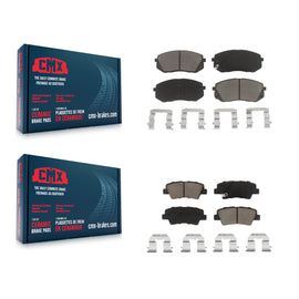 Front Rear Ceramic Brake Pads Kit For Hyundai Sonata Kia Cadenza Soul EV