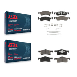 Front Rear Ceramic Brake Pads Kit For Ford Expedition Lincoln Navigator
