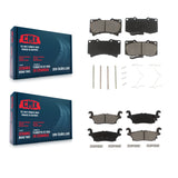 Front Rear Ceramic Brake Pads Kit For Hummer H3 H3T