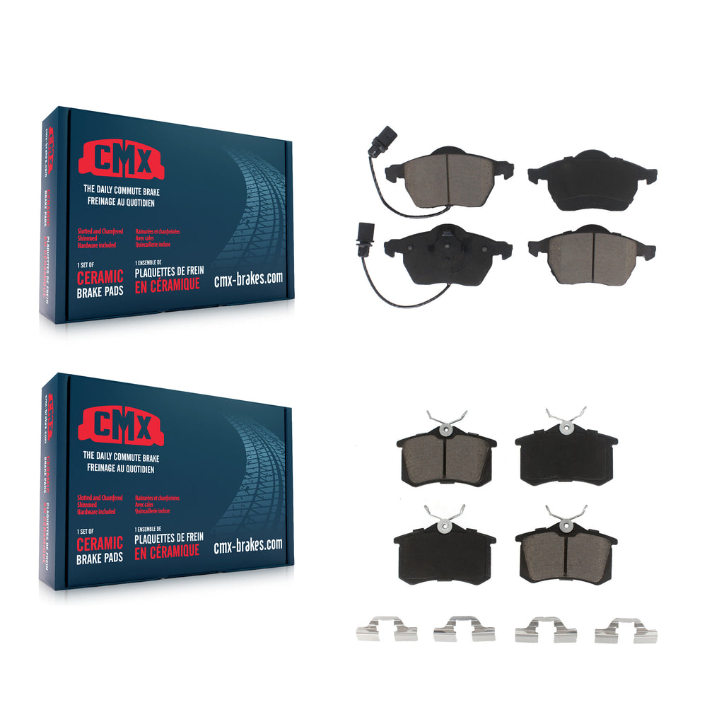 Front Rear Ceramic Brake Pads Kit For Volkswagen Passat Audi A4 Quattro A6 S6