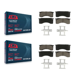 Front Rear Ceramic Brake Pads Kit For International 4400 4300LP Blue Bird Vision
