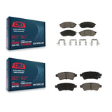 Front Rear Ceramic Brake Pads Kit For 2008-2012 Nissan Pathfinder 5.6L