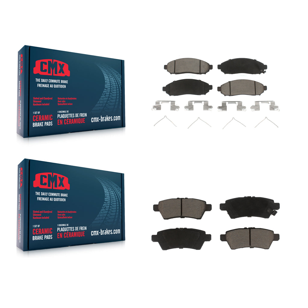Front Rear Ceramic Brake Pads Kit For Nissan Pathfinder Xterra