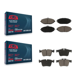 Front Rear Ceramic Brake Pads Kit For Mercedes-Benz C300 Without Sport Package