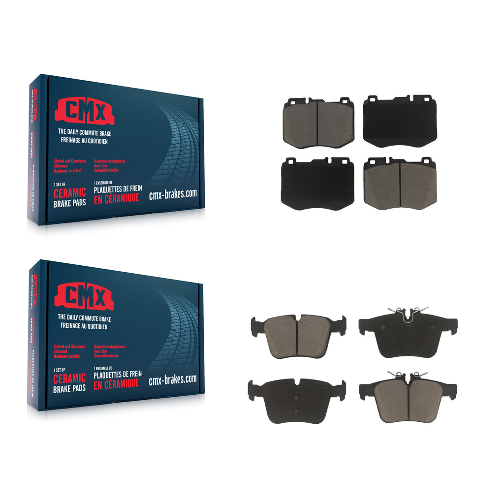 Front Rear Ceramic Brake Pads Kit For Mercedes-Benz C300 C400 C350e