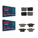 Front Rear Ceramic Brake Pads Kit For Mercedes-Benz C300 C400 C350e