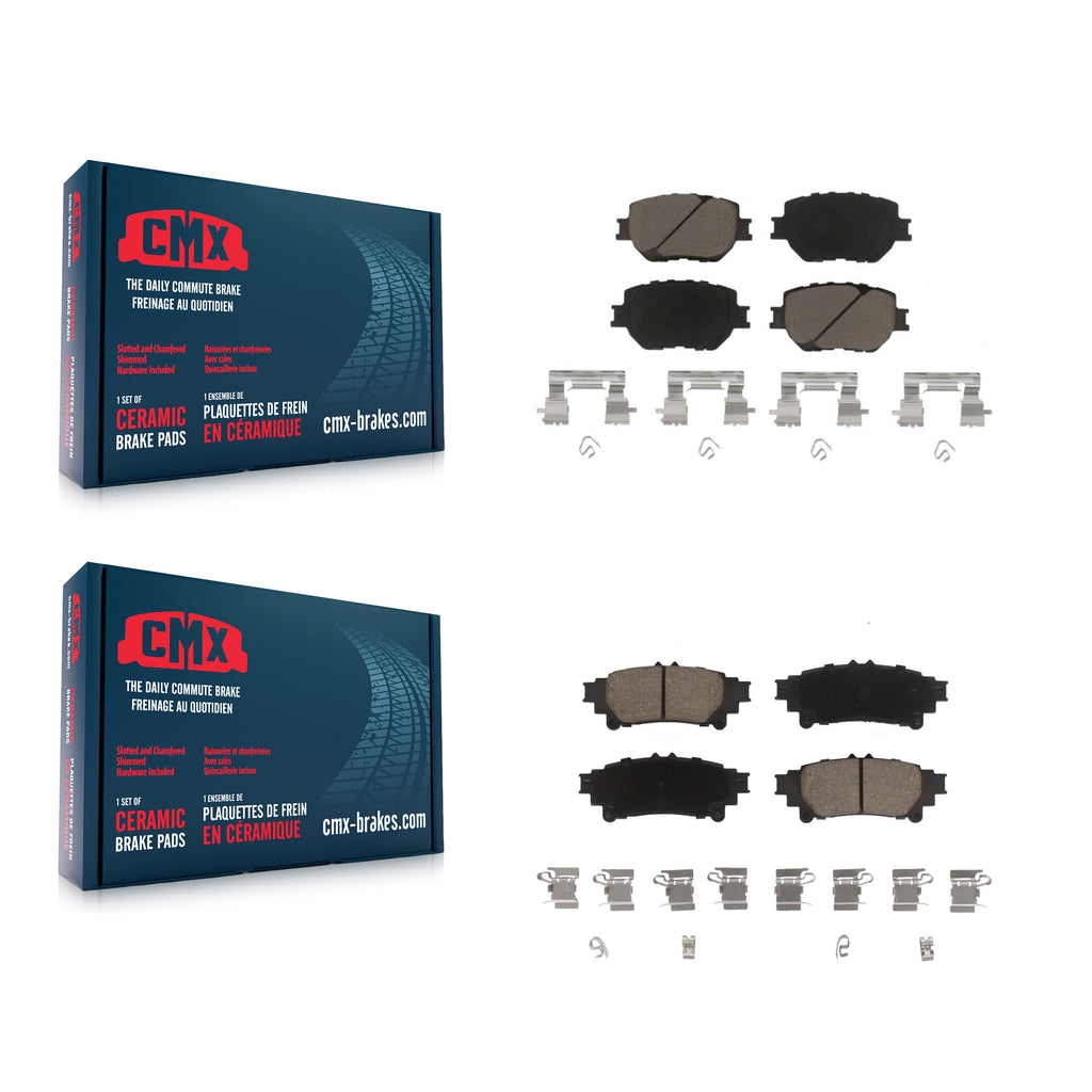 Front Rear Ceramic Brake Pads Kit For Lexus IS250