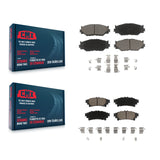 Front Rear Ceramic Brake Pads Kit For 2014-2015 Lexus IS250 With F Sport Package