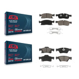 Front Rear Ceramic Brake Pads Kit For Jeep Grand Cherokee Dodge Durango WK