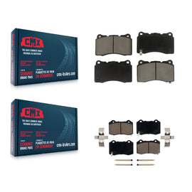 Front Rear Ceramic Brake Pads Kit For Cadillac CTS Tesla STS X S