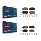 Front Rear Ceramic Brake Pad Kit For Chevrolet Malibu Buick Impala LaCrosse Saab