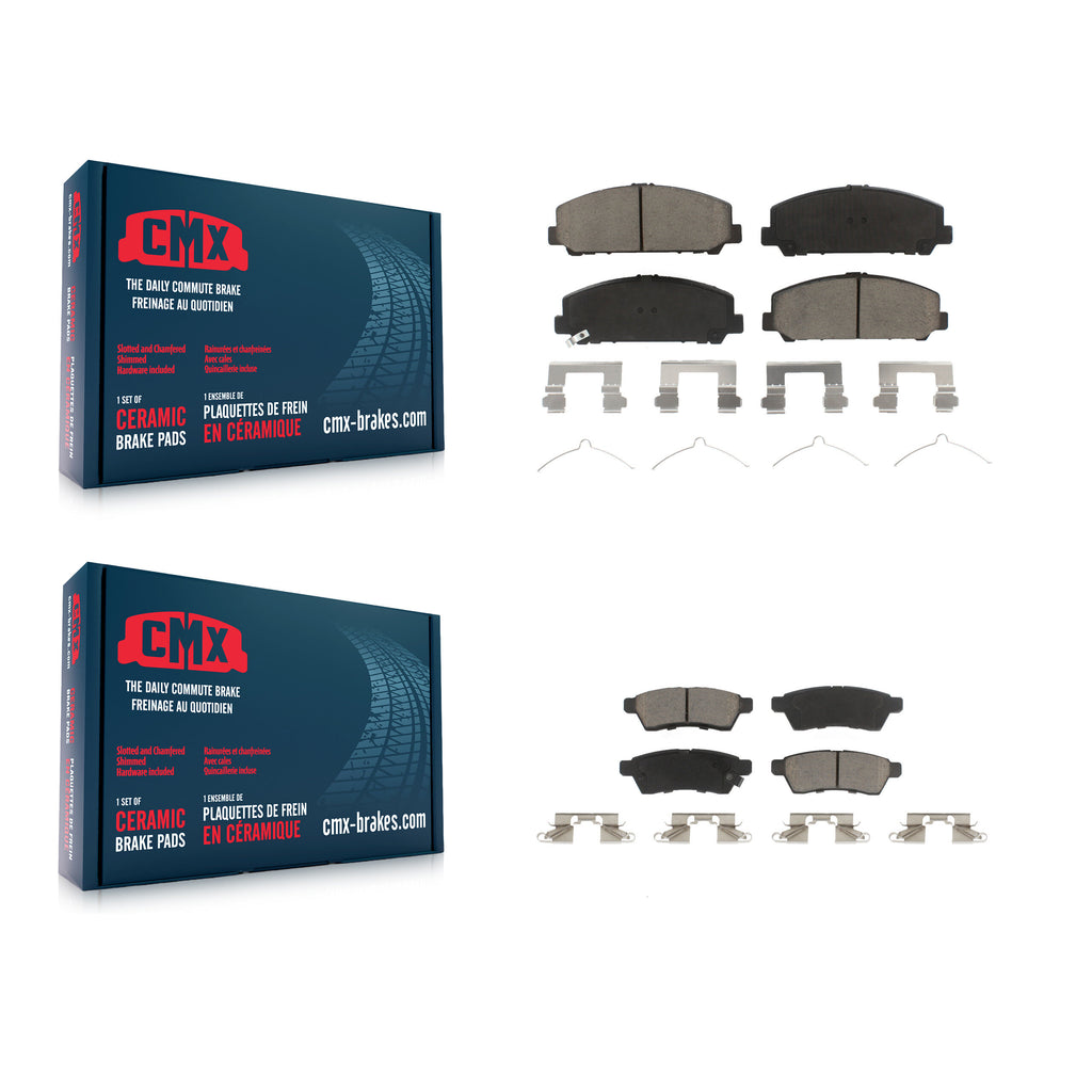Front Rear Ceramic Brake Pads Kit For Suzuki Equator