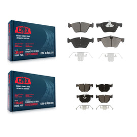 Front Rear Ceramic Brake Pads Kit For BMW 525i
