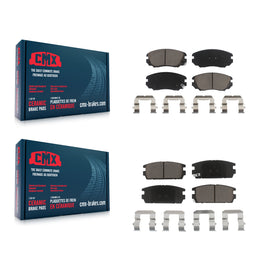 Front Rear Ceramic Brake Pads Kit For 2010-2017 Chevrolet Equinox GMC Terrain