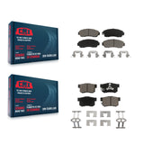Front Rear Ceramic Brake Pads Kit For Honda CR-V Accord Crosstour Acura RDX