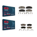 Front Rear Ceramic Brake Pads Kit For INFINITI Nissan Armada QX80 QX56
