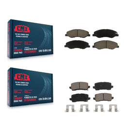 Front Rear Ceramic Brake Pads Kit For 2018-2023 Honda Odyssey
